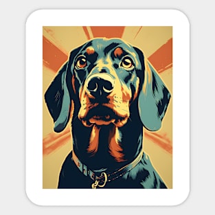 Pop Art Dachshund Sticker